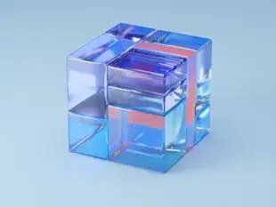 3D Glass Cube Design