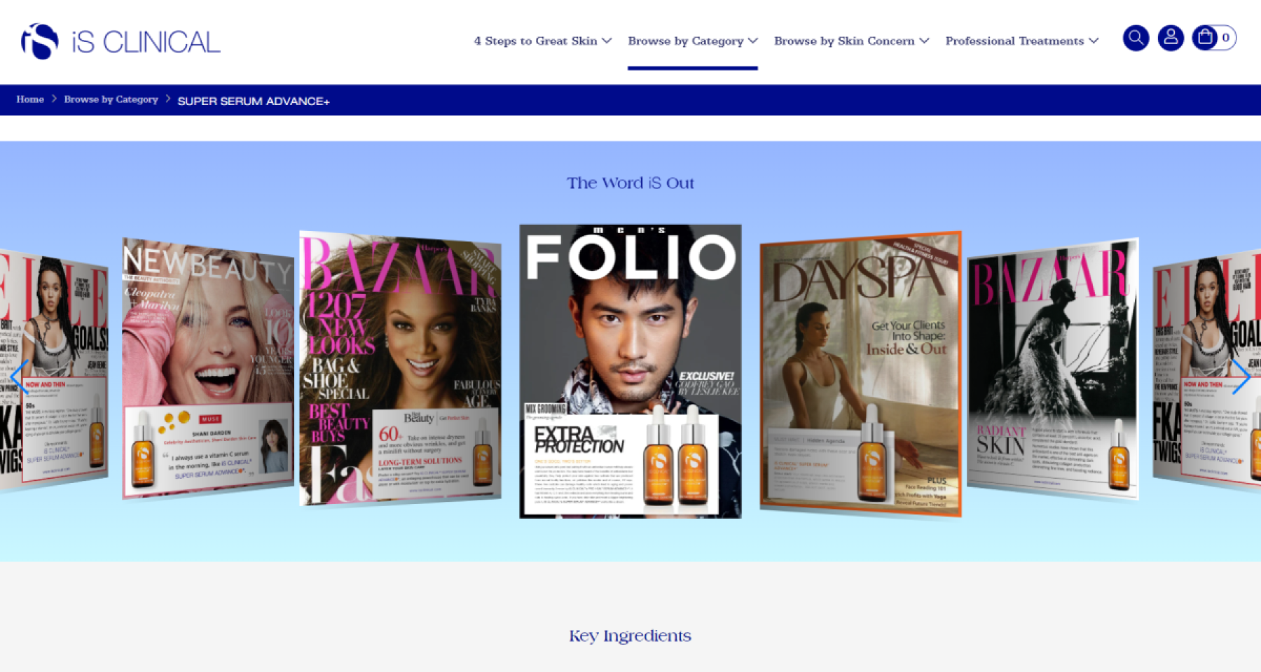 E-commerce healthcare website concept