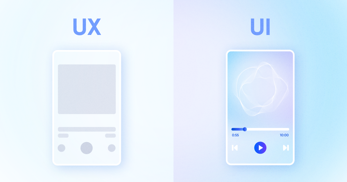 Comparison between UX and UI design concepts